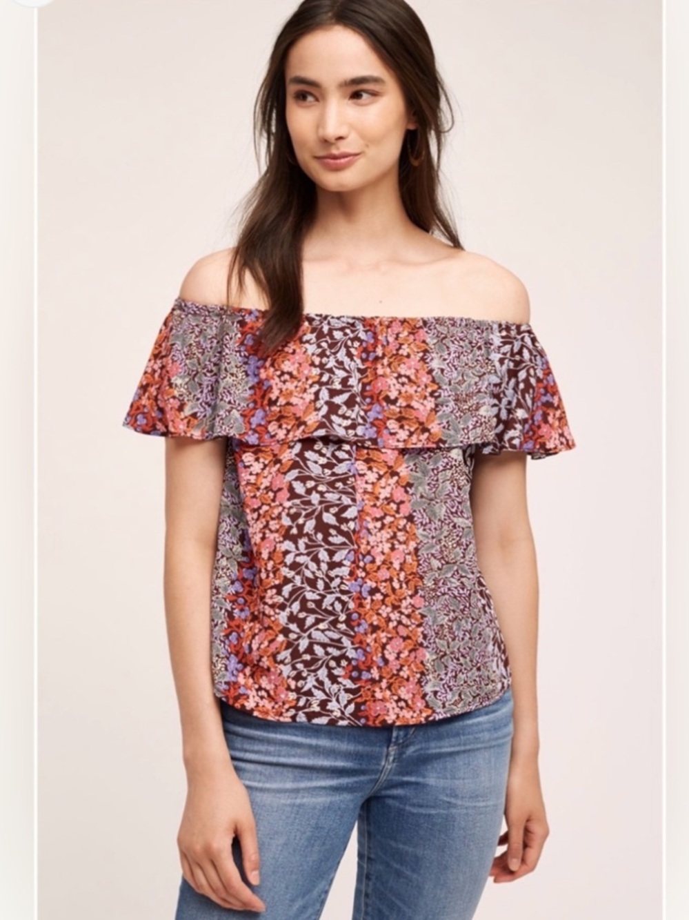 Maeve By Anthropologie Vallita Off Shoulder Blouse